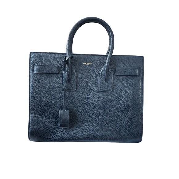 Saint Laurent Handbags - Saint Laurent Marine Blue  Grained leather Sac De Jour Small handbag bag